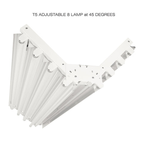 T5HO FLUORESCENT ADJUSTABLE 6 & 8 LAMP LINEAR LIGHTING FIXTURES