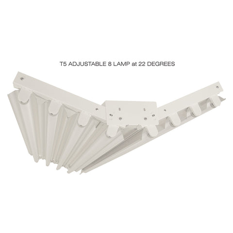 T5HO FLUORESCENT ADJUSTABLE 6 & 8 LAMP LINEAR LIGHTING FIXTURES