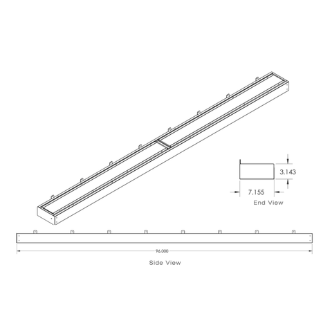 AEI Lighting LUD Series Linear LED Uplight / Downlight