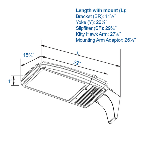 LAL 281 LED Site & Area Light Fixture
