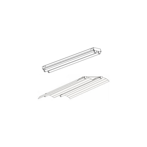 T8 FLUORESCENT RETROFIT KITS FOR INDUSTRIAL STRIPS & TROFFER / LAY-IN FIXTURES