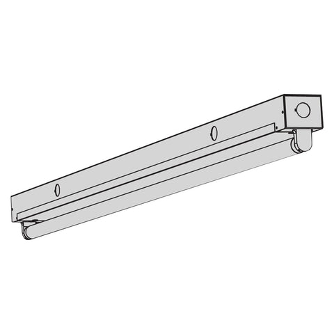 T8 FLUORESCENT T8MS SINGLE LAMP MINI-STRIP LIGHTING FIXTURES