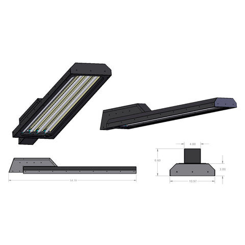 T5/T5HO SiteMax XRT Series 1x4 For Street, Roadway & Area Lighting