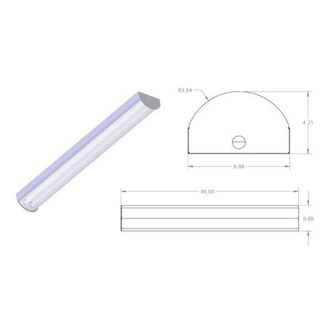 T5 / T5HO FLUORESCENT RADIAL WRAP FIXTURE FOR HIGH BAY & LOW BAY