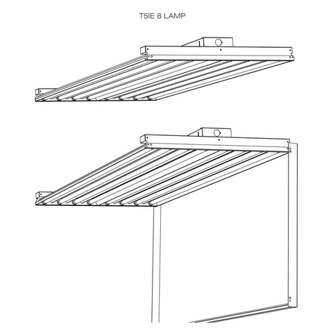 65C-RATED T5HO ENERGY-EFFICIENT ECONOMY LIGHTING FIXTURE FOR HIGH BAY