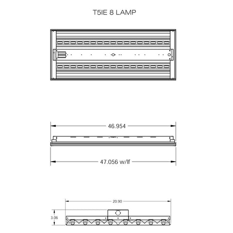 65C-RATED T5HO ENERGY-EFFICIENT ECONOMY LIGHTING FIXTURE FOR HIGH BAY