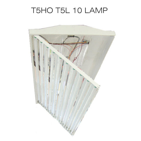 T5HO FLUORESCENT T5L 10 & 12 LAMP LINEAR LIGHTING FIXTURE